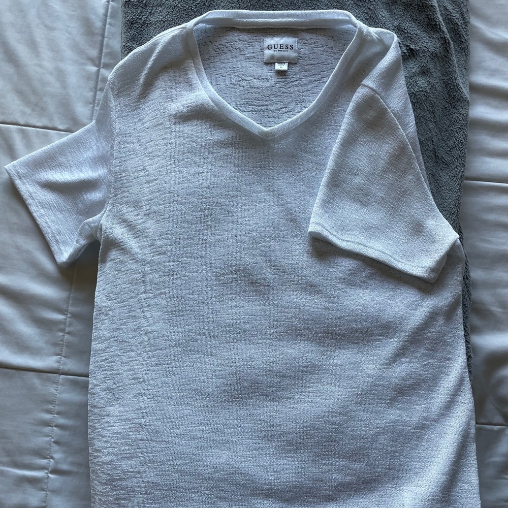 Guess Thick Mesh V Neck
